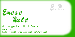 emese mult business card